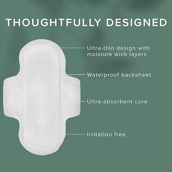 Veeda Ultra-Thin Absorbent Day Pads with 100% Natural Cotton Top Sheet are Always Chlorine and Fragrance Free - Image 3