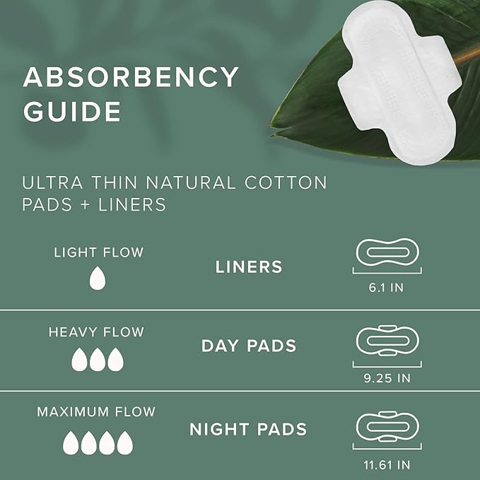 Veeda Ultra-Thin Absorbent Day Pads with 100% Natural Cotton Top Sheet are Always Chlorine and Fragrance Free - Image 4