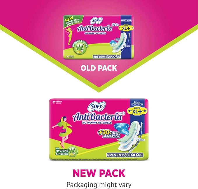 Sofy 99.9% Sanitary Pads - 44 Pads (Super XL Plus) - 323mm - Image 5