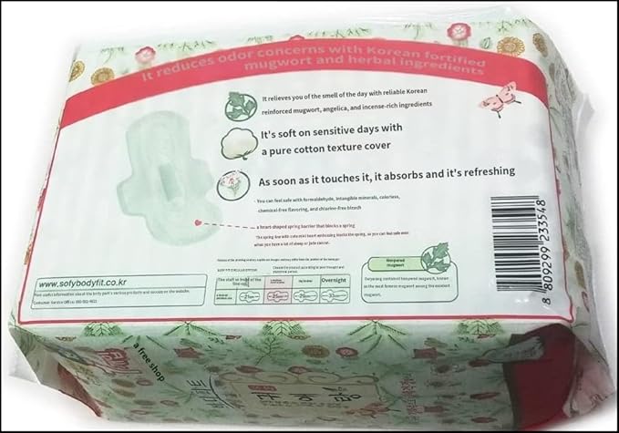 Sofy Body Fit GUIERANG Korea Herbal Sanitary Pads,Medium 9.8inch(25cm),20pcs - Image 4
