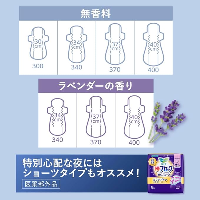 KAO Laurier Sanitary Napkin Super Guard Shorts Type 5 Piece - Image 6