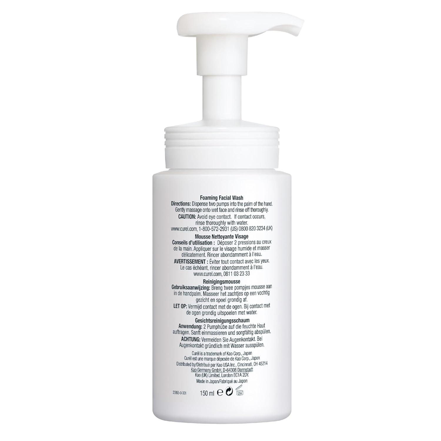 Curel Japanese Skin Care Foaming Daily Face Wash for Sensitive Skin - Image 7