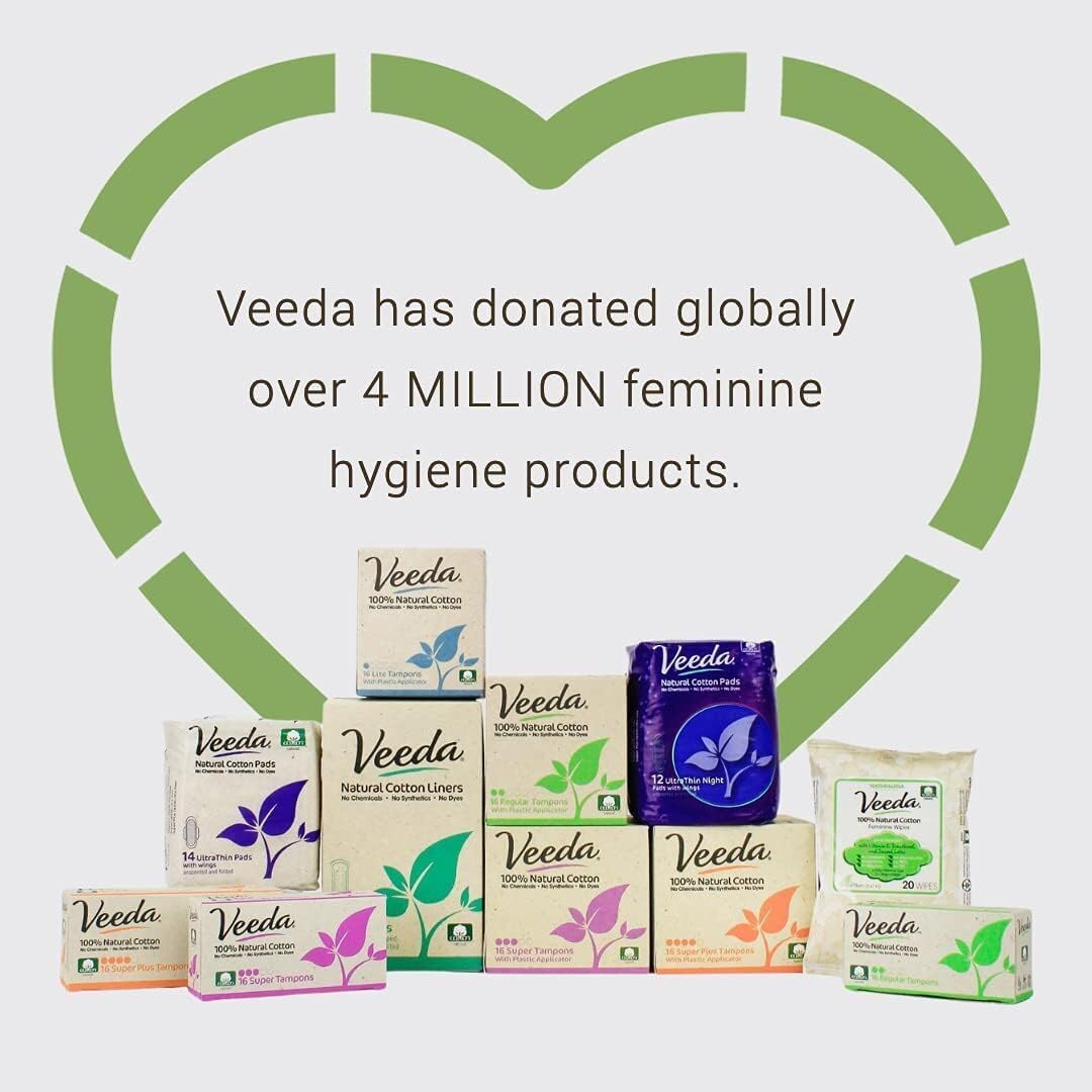 Veeda Ultra Thin Night Pads for Women - Super Absorbent Overnight Pads with Wings - Image 7