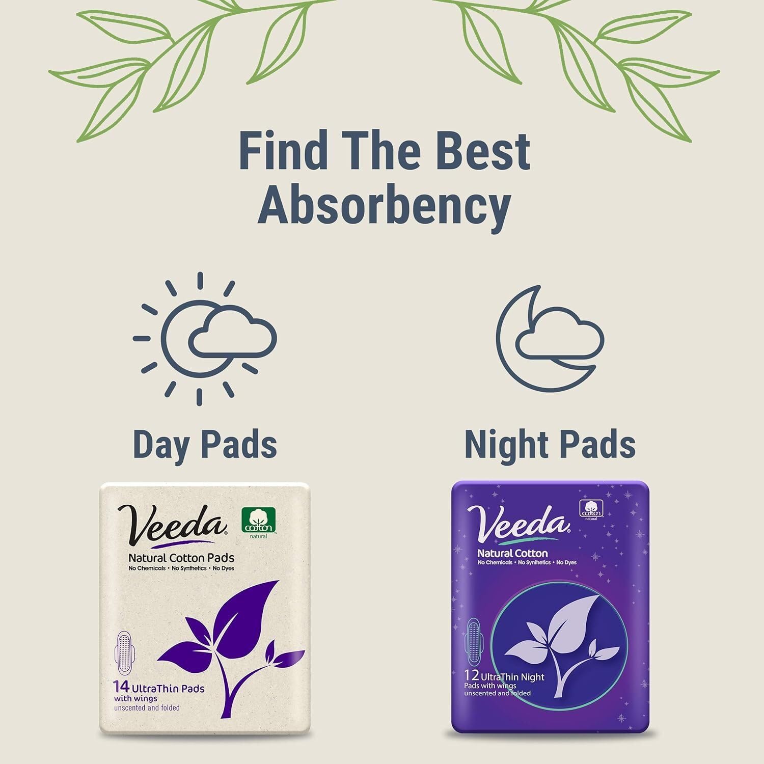 Veeda Ultra Thin Night Pads for Women - Super Absorbent Overnight Pads with Wings - Image 9
