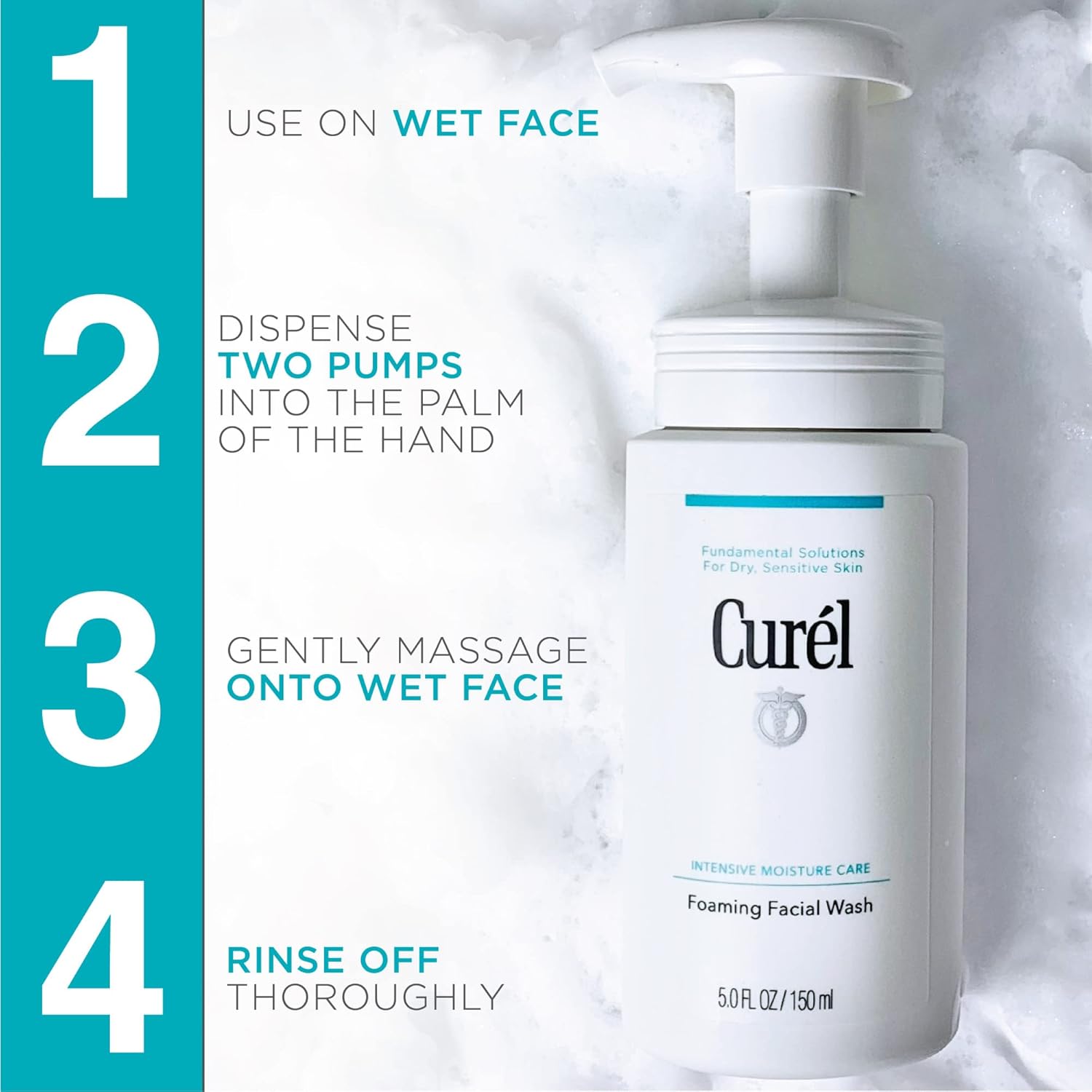 Curel Japanese Skin Care Foaming Daily Face Wash for Sensitive Skin - Image 6
