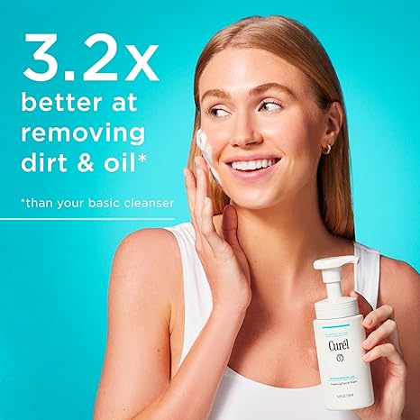 Curel Japanese Skin Care Foaming Daily Face Wash for Sensitive Skin - Image 2