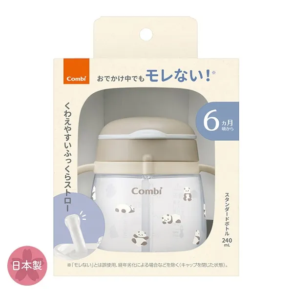 Combi ラクマグ 漏れないストロー 240 R / 340 R(ぱんだ)(6ヶ月頃から) - Image 2