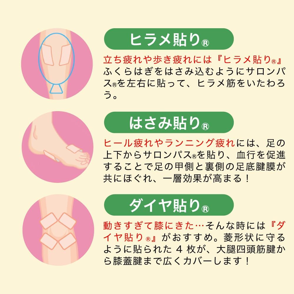 サロンパス 80枚 久光製薬 貼り薬 目立ちにくい 湿布・テープ剤 腰痛 肩の痛み【第3類医薬品】 - Image 6