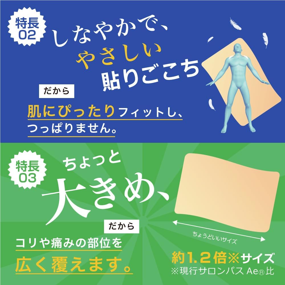 サロンパス 80枚 久光製薬 貼り薬 目立ちにくい 湿布・テープ剤 腰痛 肩の痛み【第3類医薬品】 - Image 5